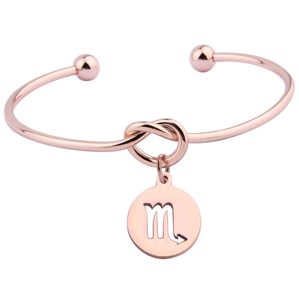✨ROSE GOLD SCORPIO ♏️ ZODIAC LOVE KNOT BRACELET✨ - Picture 3 of 5